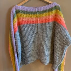 Free People, See The Rainbow Sweater